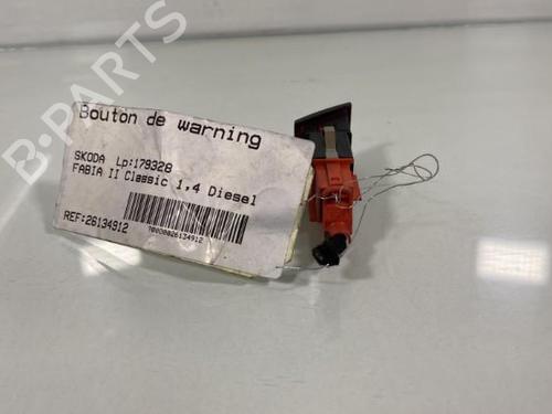 Used Warning switch Warning switch SKODA FABIA II (542) [2006-2014] 19984443 19984443