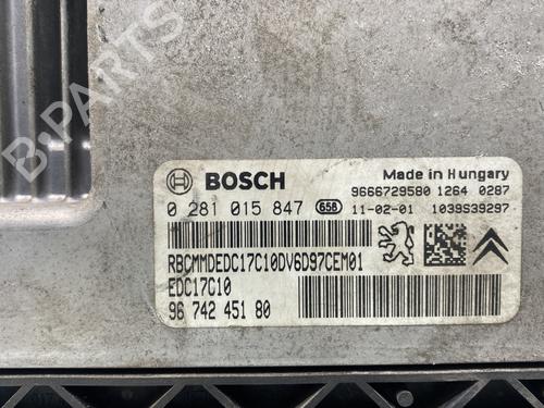 Engine control unit (ECU) CITROËN C3 Picasso (SH_) 1.6 HDI 90 | BP31288428M57