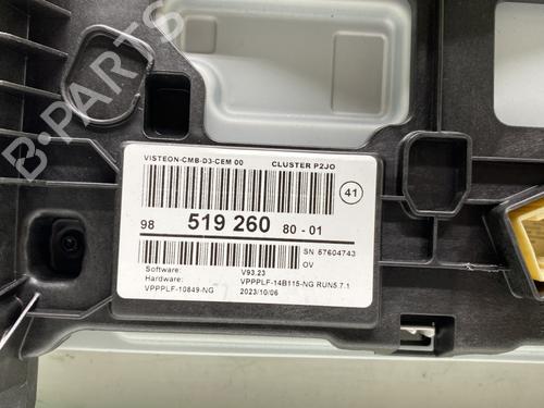 Used Instrument cluster Instrument cluster OPEL CORSA F (P2JO) 1.2 (68) (101 hp) 25758676 25758676