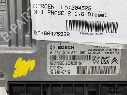 Engine control unit (ECU) CITROËN C4 I (LC_) 1.6 HDi | BP19975547M57 