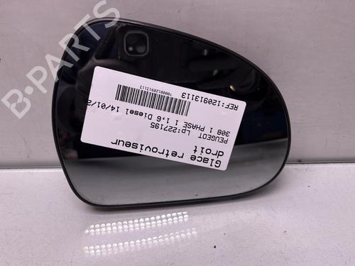 Spejlglas højre PEUGEOT 308 I (4A_, 4C_) 1.6 HDi (109 hp) 32527728