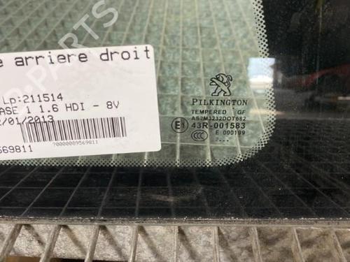 Used Rear right quarter glass PEUGEOT 208 I (CA_, CC_) 1.6 HDi (114 hp) 19988965