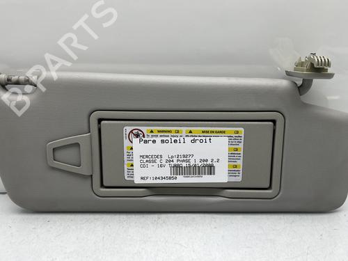 Used Right sun visor MERCEDES-BENZ C-CLASS (W204) C 200 CDI (204.007, 204.006) (136 hp) 29315384