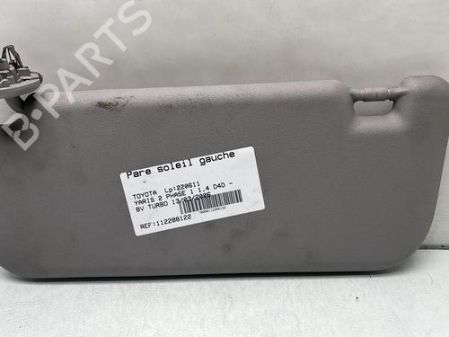 Used Left sun visor TOYOTA YARIS (_P9_) 1.4 D-4D (NLP90_, NLP90R) (90 hp) 29507892