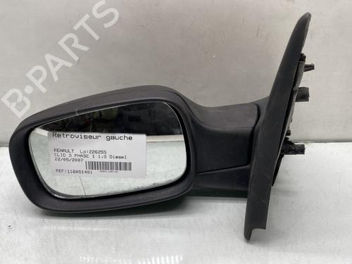 Used Left mirror RENAULT CLIO III (BR0/1, CR0/1) 1.5 dCi (BR17, CR17) (86 hp) 31712376