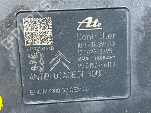 Used ABS pump ABS pump PEUGEOT 2008 I (CU_) 1.2 VTi (82 hp) 40439016 40439016