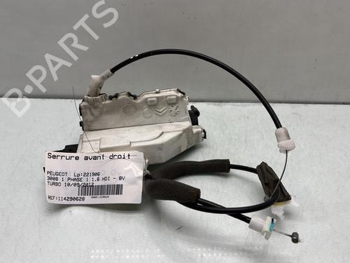 Front right lock PEUGEOT 3008 I MPV (0U_) 1.6 HDi | BP29961947C97