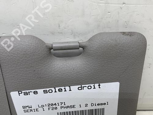 Used Right sun visor BMW 1 (F20) 118 d (143 hp) 19976782