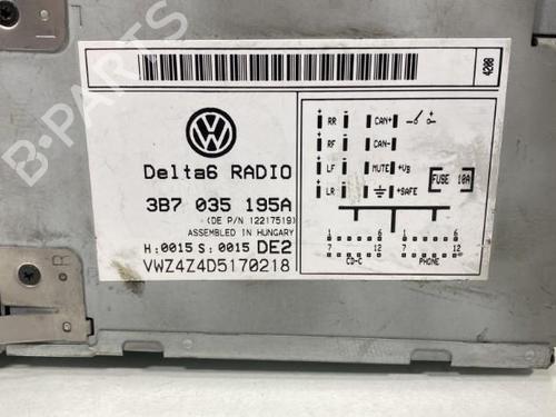 Radio VW PASSAT B5.5 Variant (3B6) 1.9 TDI 4motion | BP20035450E6 