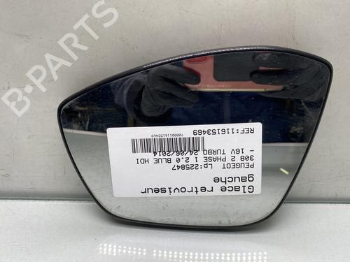 Używane Szkło lusterka lewego PEUGEOT 308 II (LB_, LP_, LW_, LH_, L3_) 2.0 BlueHDi 150 (150 hp) 30791689