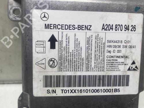 ECU airbags MERCEDES-BENZ C-CLASS (W204) C 180 CDI (204.000) | BP19988391M53 