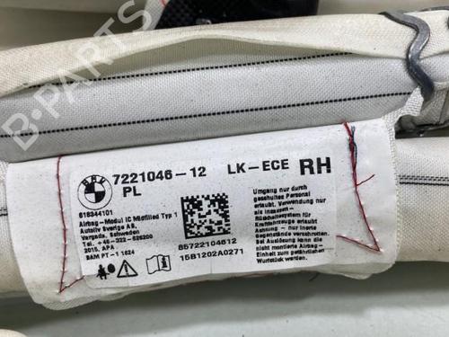 Used Right curtain airbag Right curtain airbag BMW 1 (F20) 116 d (116 hp) 19951933 19951933