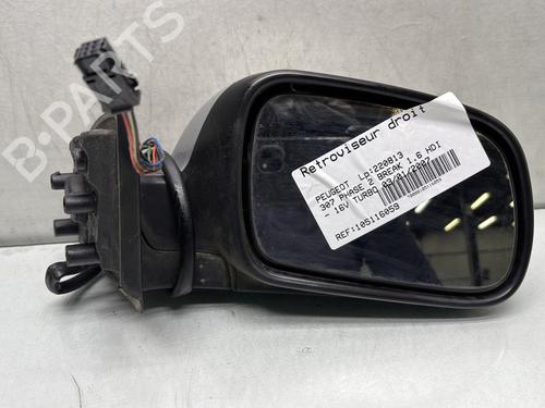 Right mirror PEUGEOT 307 Break (3E) 1.6 HDi 110 8149AX