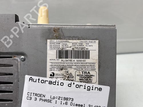 Radio CITROËN C3 III (SX) 1.6 BlueHDi 75 | BP32302256E6 - Image 4