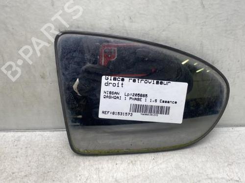 Used Right mirror glass NISSAN QASHQAI / QASHQAI +2 I (J10, NJ10, JJ10E) 1.6 (114 hp) 19991102