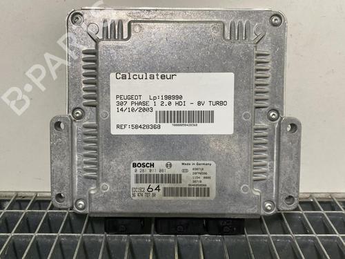 Used Engine control unit (ECU) Engine control unit (ECU) PEUGEOT 307 (3A/C) 2.0 HDi 110 (107 hp) 21196447 21196447