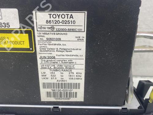 Radio TOYOTA AURIS (_E15_) 1.4 D-4D (NDE150_, NDE150R) | BP19990814E6 