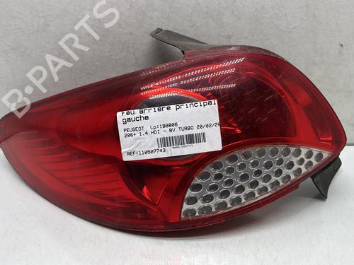 Used Left taillight PEUGEOT 206+ (2L_, 2M_) 1.4 HDi eco 70 (68 hp) 28163371