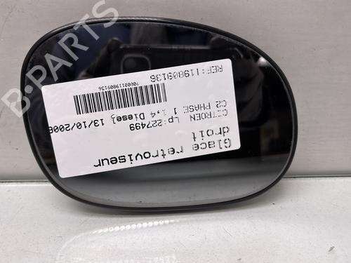 Vetro specchietto destro CITROËN C2 (JM_) 1.4 HDi (68 hp) 32470017