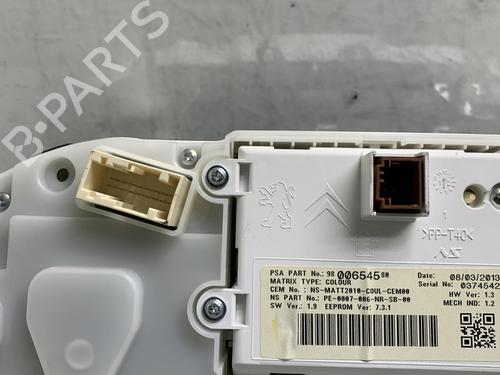 Instrument cluster PEUGEOT 208 I (CA_, CC_) 1.4 HDi | BP19963724C47 