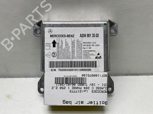 Kollisjonspute styreenhet MERCEDES-BENZ C-CLASS (W204) C 250 CDI (204.003) (204 hp) 24960478