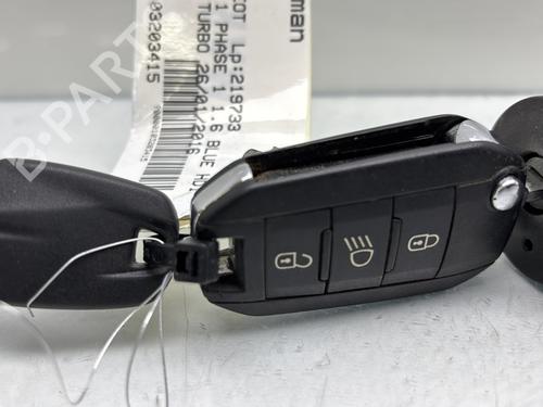Ignition barrel PEUGEOT 2008 I (CU_) 1.6 BlueHDi 100 | BP28581199M48 