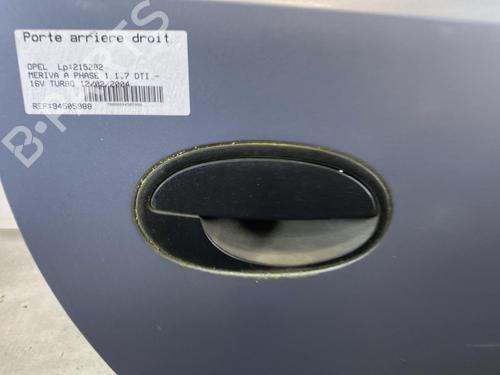Right rear door OPEL MERIVA A MPV (X03) 1.7 DTI (E75) | BP20332713C5 