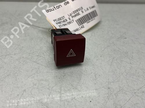 Used Warning switch Warning switch PEUGEOT PARTNER Box Body/MPV 1.6 BlueHDi 100 (100 hp) 33659204 33659204