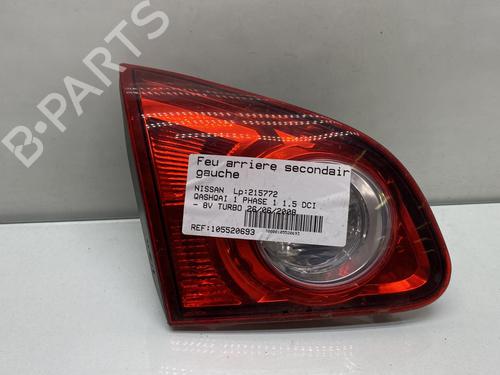 Used Left tailgate light NISSAN QASHQAI / QASHQAI +2 I (J10, NJ10, JJ10E) 1.5 dCi (106 hp) 25597818