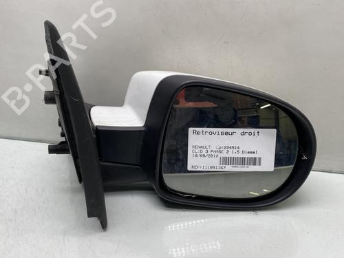 Used Right mirror RENAULT CLIO III (BR0/1, CR0/1) 1.5 dCi (C/BR0G, C/BR1G) (68 hp) 30602349
