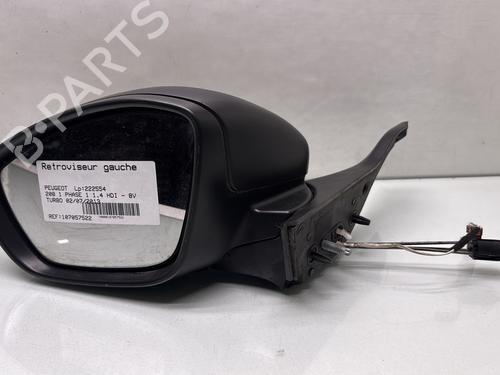 Used Left mirror PEUGEOT 208 I (CA_, CC_) 1.4 HDi (68 hp) 29939178