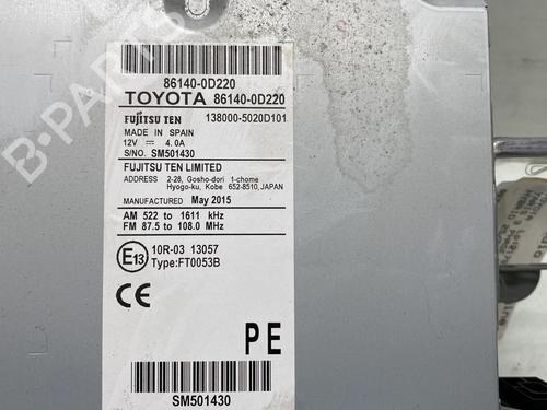 Radio TOYOTA YARIS (_P13_) 1.5 Hybrid (NHP130_, NHP130) | BP21490531E6 