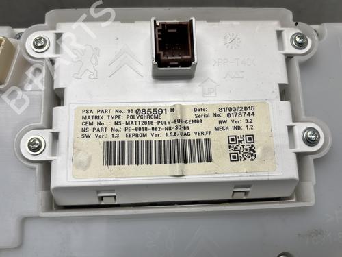 Instrument cluster PEUGEOT 2008 I (CU_) 1.2 VTi | BP28522824C47