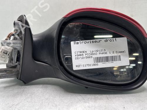 Used Right mirror CITROËN XSARA PICASSO (N68) 2.0 HDi (90 hp) 31148467