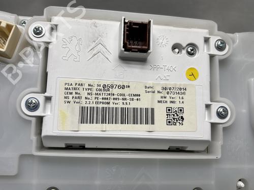 Instrument cluster PEUGEOT 2008 I (CU_) 1.6 HDi | BP32230465C47 - Image 5