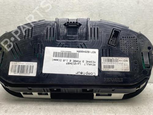 Instrument cluster RENAULT MEGANE III Hatchback (BZ0/1_, B3_) 1.6 dCi (BZ00, BZ12, BZ13) | BP19990884C47 