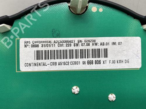 Used Instrument cluster Instrument cluster CITROËN C3 II (SC_) 1.4 HDi 70 (SC8HZC, SC8HR0, SC8HP4) (68 hp) 25261656 25261656