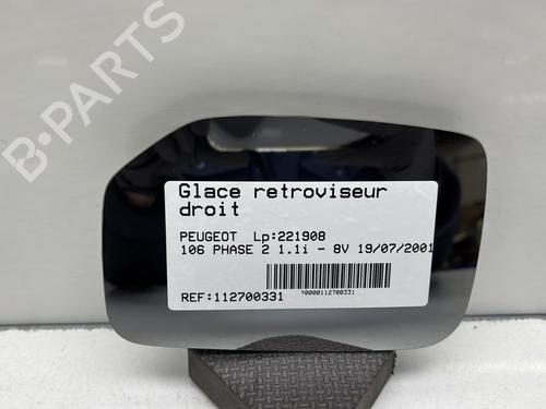 Used Right mirror glass PEUGEOT 106 II (1A_, 1C_) 1.1 i (60 hp) 29939760