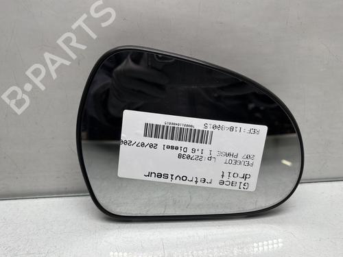 Spejlglas højre PEUGEOT 207 (WA_, WC_) 1.6 HDi (90 hp) 32230537