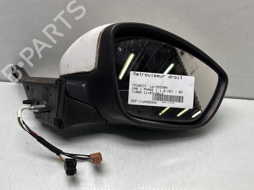 Used Right mirror PEUGEOT 208 I (CA_, CC_) 1.6 HDi (92 hp) 29507921