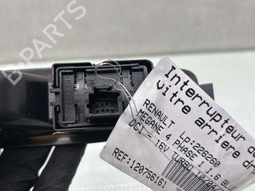 Used Right rear window switch Right rear window switch RENAULT MEGANE IV Hatchback (B9A/M/N_) 1.6 dCi 130 (B9A4) (130 hp) 33427457 33427457