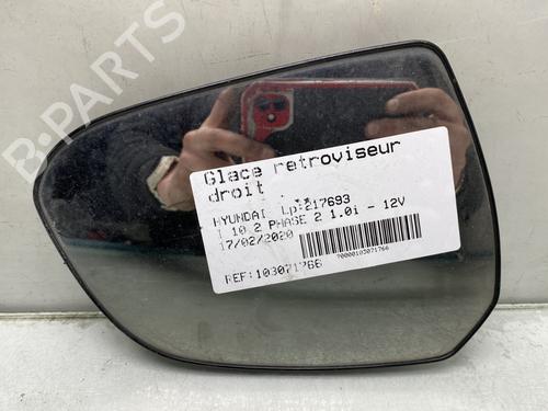 Used Right mirror glass Right mirror glass HYUNDAI i10 II (BA, IA) 1.0 (67 hp) 26952509 26952509