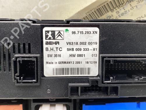 Climate control PEUGEOT 407 (6D_) 1.6 HDi 110 (6D9HZC, 6D9HYC) | BP22695246I5 