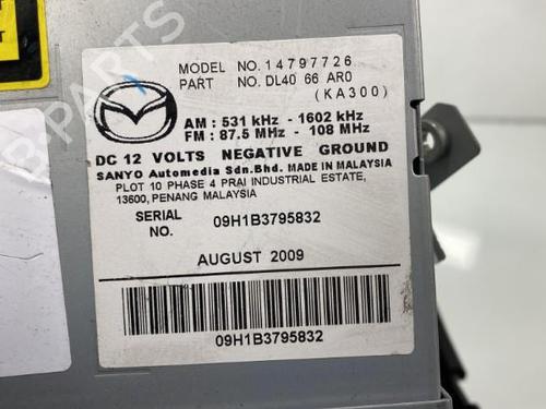 Used Radio MAZDA 2 (DE_, DH_) 1.4 MZR-CD (68 hp) 20010794