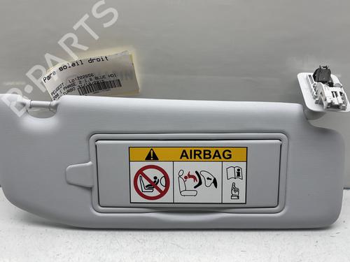 Used Right sun visor PEUGEOT 208 I (CA_, CC_) 1.6 HDi / BlueHDi 75 (75 hp) 31917518