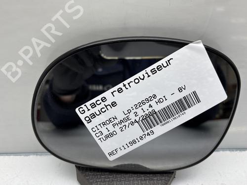 Spejlglas venstre CITROËN C3 I (FC_, FN_) 1.4 HDi (68 hp) 32126113