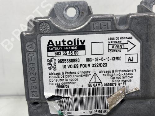 Kollisjonspute styreenhet PEUGEOT 407 (6D_) 1.6 HDi 110 (6D9HZC, 6D9HYC) | BP29635137M53 
