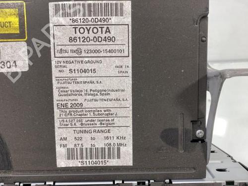 Radio TOYOTA YARIS (_P13_)  | BP19986526E6 
