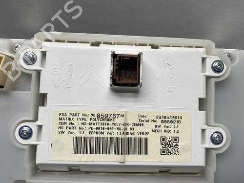 Instrument cluster PEUGEOT 208 I (CA_, CC_) 1.6 HDi | BP29706863C47