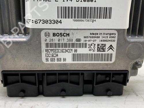 Used Engine control unit (ECU) Engine control unit (ECU) PEUGEOT 207 (WA_, WC_) 1.4 HDi (68 hp) 21192029 21192029